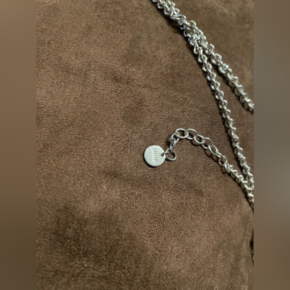 Christian Dior Silver CD Double Layer Chain - Picture 13 of 14